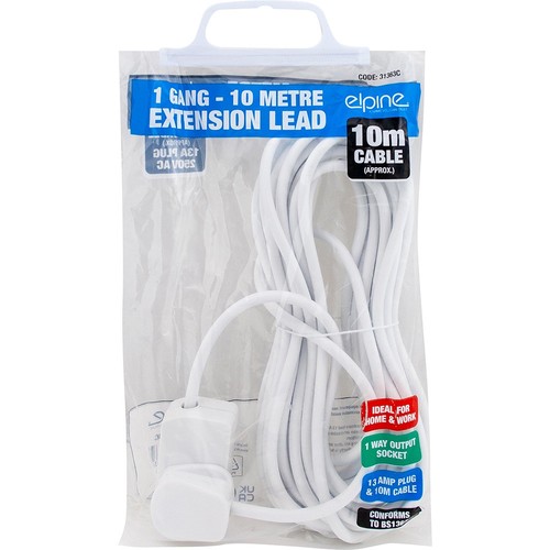 Way extension lead 10m 13a - lead,