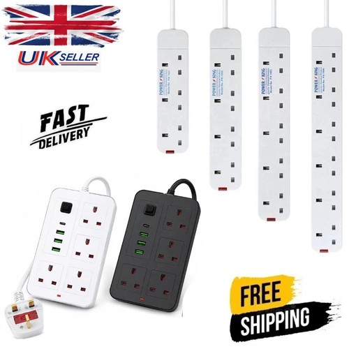 Extension lead gang way - 4, plug