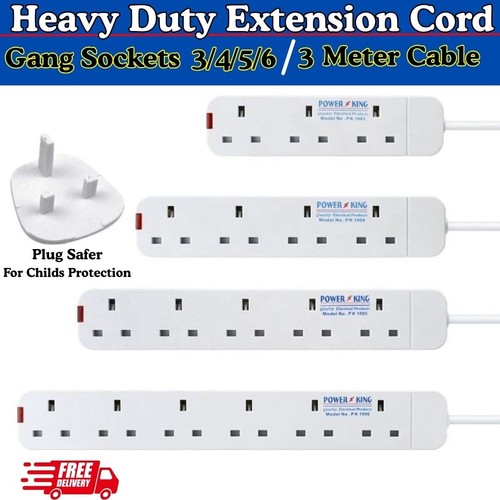 Gang way uk mains plug - 3/4/5/6,