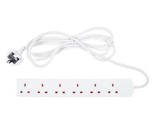 6 Way 6 Gang 2 Meter Extension