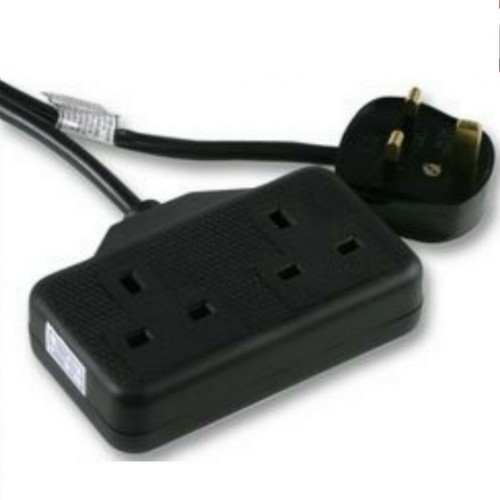 10m black extension lead - extension,