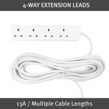 4-Way Extension Leads / 13A /
