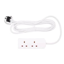 2 Way 2m Mains Extension Lead