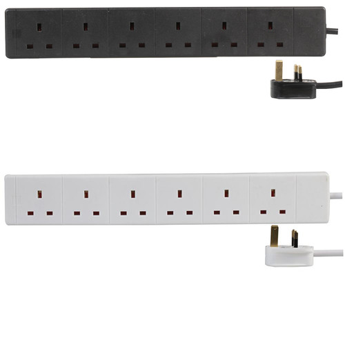 Gang way six socket - 6, mains