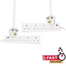 4 Gang Way Extension Lead, 2m