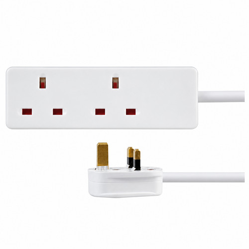 Gang extension lead white - extension,