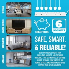 NEW 6 WAY GANG 2M EXTENSION