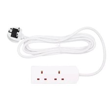 2 Way 2m Mains Extension Lead